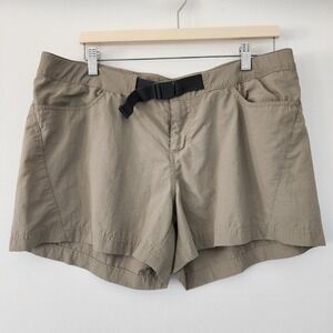 Columbia Omni-Shade Omni-Wick‎ khaki tan hiking outdoor shorts womens size L